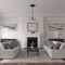 Ekena Millwork Amelia Ceiling Medallion (Fits Canopies up to 2 3/8"), 19 5/8"OD x 3/4"P, Painted Turtle Crackle CM20AMPTC - alternate 5
